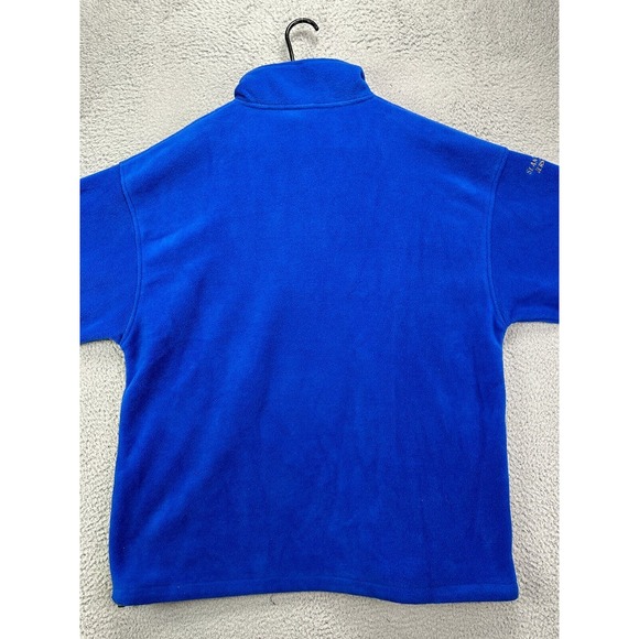 Reebok Jacket Adult XL Blue Quarter Zip Pullover Golf Long Sleeve Mock Neck Mens - Picture 2 of 11